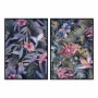 Cadre DKD Home Decor Tropical Feuille d'une plante (53 x 4,3 x 73 cm) (2 Unités)