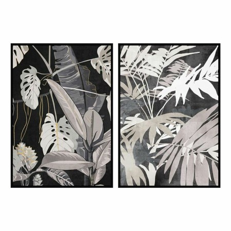 Cadre DKD Home Decor ‎S3017950 Moderne Feuille d'une plante (83 x 4,5 x 123 cm) (2 Unités)