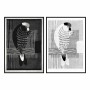 Cadre DKD Home Decor Perroquet Moderne (83 x 4,5 x 123 cm) (2 Unités)