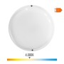 Applique Murale EDM 32446 Blanc Plastique F 18 W 120 W 1820 Lm Capteur de Mouvement Capteur de lumière Rond (4000 K)