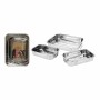 Set de bandejas para Alimentos Excellent Houseware a12402130 Acero Inoxidable 27 x 20 x 6 cm 31 x 23 x 6 cm 36 x 27 x 6 cm (3 Un