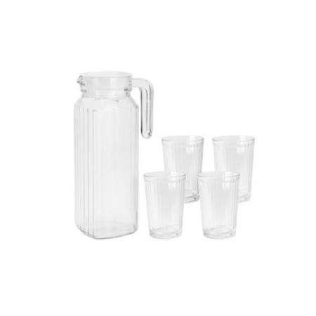 Set de pichets avec verres Excellent Houseware ye9000500 200 ml 1,1 L (5 Pièces)