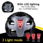 Casque de Cyclisme pour Adultes Dunlop M Noir Lumière LED