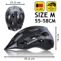 Casco de Ciclismo para Adultos Dunlop M Negro Luz LED