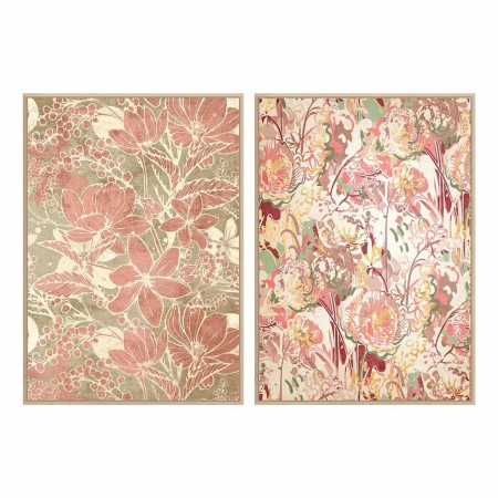 Cadre DKD Home Decor Fleurs (83 x 4,5 x 123 cm) (2 Unités)