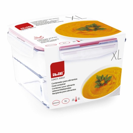 Recipiente Conservador de Alimentos Ibili XL 754833 Vidrio de Borosilicato 3 L