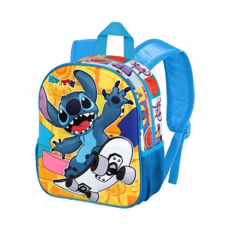 Mochila Escolar 3D Lilo & Stitch Karactermania Azul 26 x 11 x 31 cm