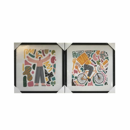Cadre DKD Home Decor 8424001871384 Moderne (40 x 2,8 x 40 cm) (2 Unités)