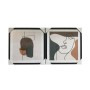 Cadre DKD Home Decor Abstrait (2 pcs) (40 x 3 x 40 cm)