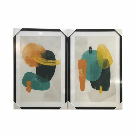 Cadre DKD Home Decor 8424001871414 Abstrait Moderne (40 x 3 x 60 cm) (2 Unités)
