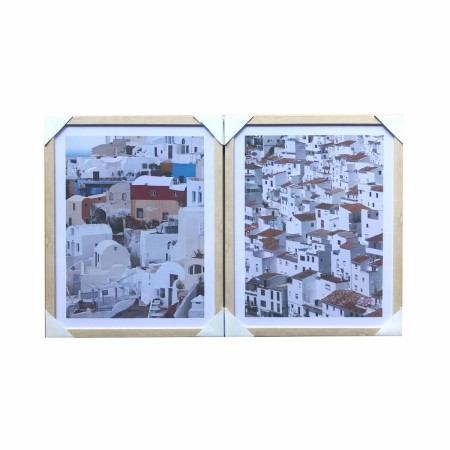 Cadre DKD Home Decor 8424001871421 Cottage Ville (40 x 2,5 x 50 cm) (2 Unités)