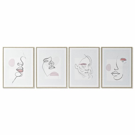 Cadre DKD Home Decor S3018011 Visage (45 x 2,5 x 60 cm) (4 Unités)