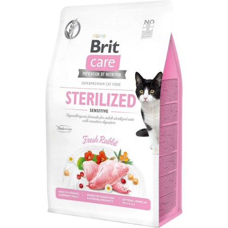 Aliments pour chat Brit Sterilized Sensitive Adulte Lapin 400 g