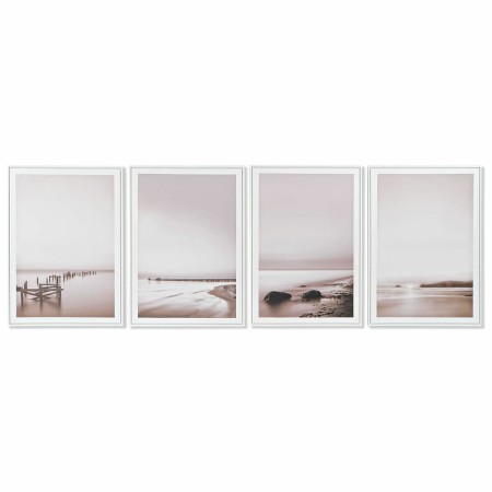 Cadre DKD Home Decor Plage méditerranéen (50 x 3 x 70 cm) (4 Unités)