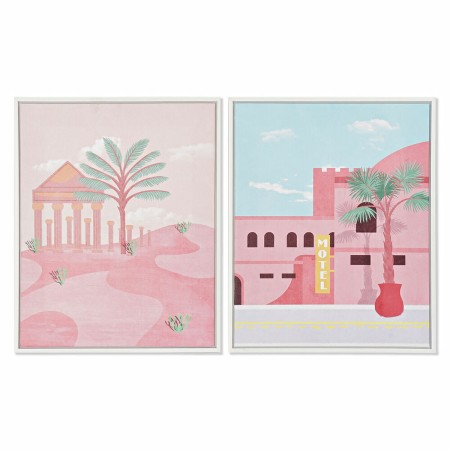 Cadre DKD Home Decor S3018022 Paysage Arabe (40 x 2,5 x 50 cm) (2 Unités)
