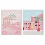 Cadre DKD Home Decor S3018022 Paysage Arabe (40 x 2,5 x 50 cm) (2 Unités)
