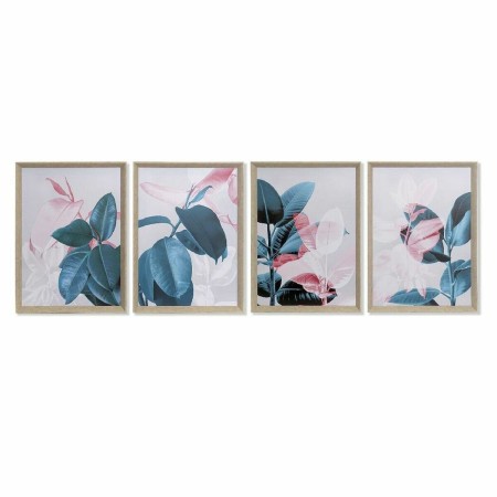 Cadre DKD Home Decor ‎S3018028 Tropical Feuille d'une plante (45 x 3,5 x 60 cm) (4 Unités)