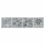 Cadre DKD Home Decor S3018031 Fleurs (80 x 2,8 x 80 cm) (4 Unités)