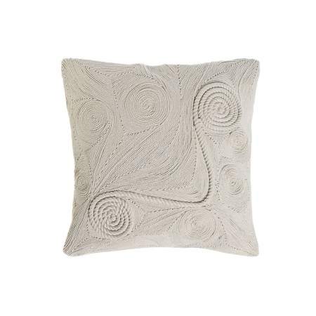 Cojín Home ESPRIT Blanco Boho 45 x 45 cm