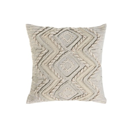 Cojín Home ESPRIT Blanco Boho 45 x 45 cm