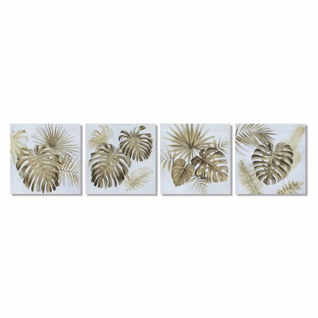 Cadre DKD Home Decor ‎S3018046 Tropical Feuille d'une plante (80 x 2,8 x 80 cm) (4 Unités)