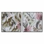 Cadre DKD Home Decor Tropical Feuille d'une plante (82,5 x 4,5 x 82,5 cm) (2 Unités)