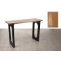 Console Romimex Noir Naturel Bois MDF 120 x 79 x 40 cm