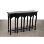 Console Romimex Noir Bois de paulownia Bois MDF 120 x 81 x 40 cm