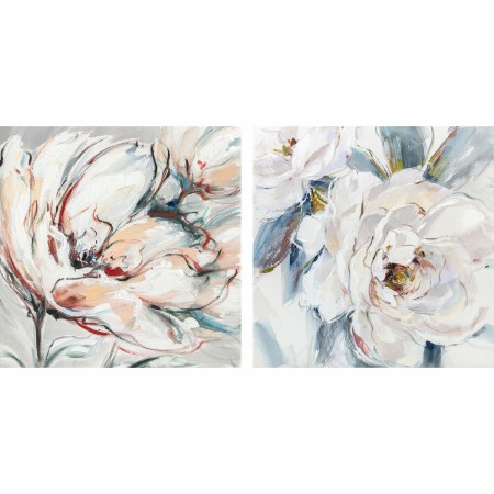 Cadre DKD Home Decor Fleur (90 x 2,5 x 90 cm) (2 Unités)