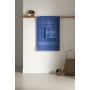 Serviette de toilette Paduana Bleu 100 % coton 70 x 1 x 140 cm