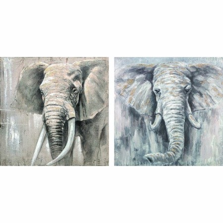 Cadre DKD Home Decor Eléphant Colonial (100 x 4 x 100 cm) (2 Unités)