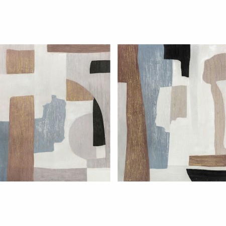 Cadre DKD Home Decor Abstrait (80 x 4 x 100 cm) (2 Unités)