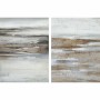 Cadre DKD Home Decor Abstrait Moderne (90 x 2,4 x 120 cm) (2 Unités)
