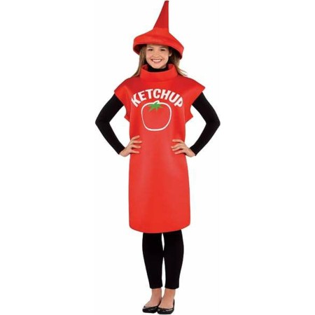 Déguisement pour Adultes Bouteille de ketchup Taille unique