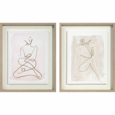 Cadre DKD Home Decor Abstrait (42 x 3,5 x 52 cm) (2 Unités)