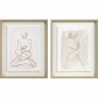 Cadre DKD Home Decor Abstrait (42 x 3,5 x 52 cm) (2 Unités)