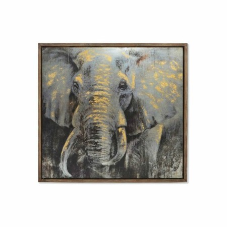 Cadre DKD Home Decor Eléphant Colonial (106 x 4 x 106 cm)