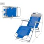 Tumbona reclinable Colorbaby Azul 153 x 47 x 33 cm