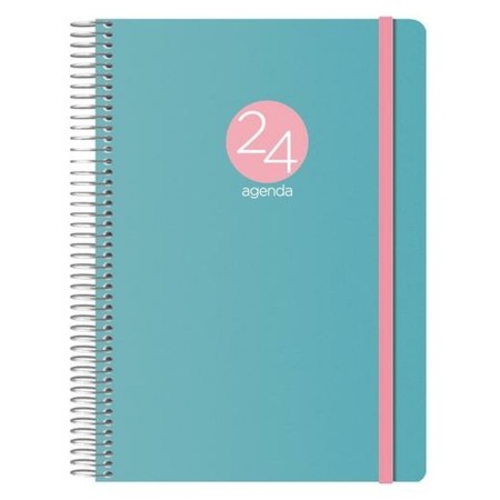 Agenda MEMPHIS DOHE 2024 Verde Cuarto 15 x 21 cm Anual