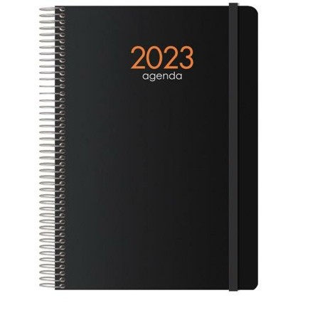 Agenda DOHE SYNCRO Negro Cuarto 15 x 21 cm 2023