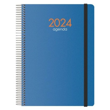 Agenda SYNCRO DOHE 2024 Bleu quarto 15 x 21 cm Annuel