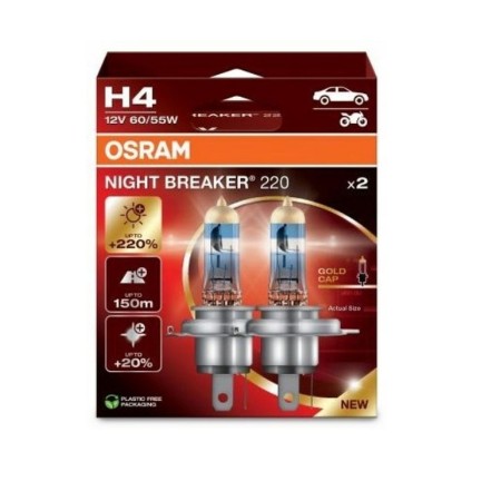 Bombilla para Automóvil Osram NIGHT BREAKER 220 60/55 W 12 V (2 Unidades)