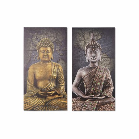 Cadre DKD Home Decor Buda Oriental (40 x 1,8 x 80 cm) (2 Unités)