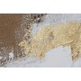 Lienzo Home ESPRIT Blanco Dorado Poliestireno Lienzo Abstracto 101,5 x 4 x 101,5 cm (2 Unidades)
