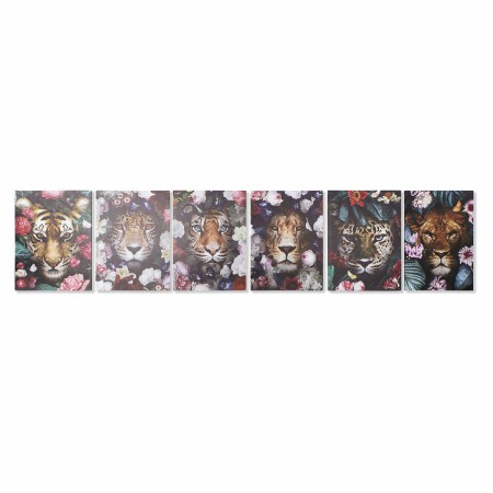 Cadre DKD Home Decor Colonial Jungle (50 x 1,8 x 70 cm) (6 Unités)
