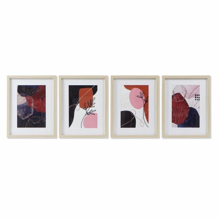 Cadre DKD Home Decor Abstrait Moderne (35 x 2 x 45 cm) (4 Unités)