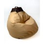 Pouf GO GIFT Crème Bronze Oxford 140 x 100 cm