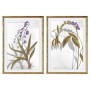 Cadre DKD Home Decor Fleurs Moderne (50 x 2 x 70 cm) (2 Unités)