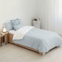 Housse de Couette Kids&Cotton Vichy Bleu 175 Fils 155 x 220 cm