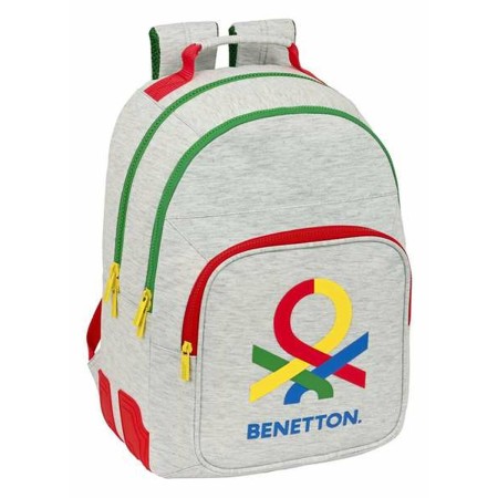 Cartable Benetton Pop Gris 32 x 42 x 15 cm